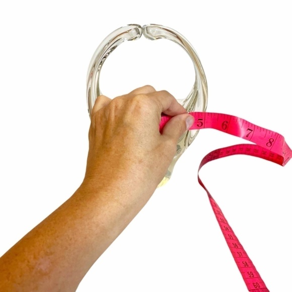 Orrefors Crystal Clear Basket Vase Kissing Handles 🤍 - Picture 5 of 8